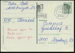 1993 (7.6.) 6380 BAD HOMBURG 1, Maschinen-Werbestempel: HÖLDERLIN Wochen (Kopfsilhouette Hölderlin) Bedarfskarte - Deuts - Sonstige & Ohne Zuordnung