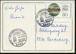 1993 (18.6.) 6380 BAD HOMBURG 1, Sonderstempel: 150. Todestag Friedr. Hölderlin (Kopfsilhouette Hölderlin) Bedarfskarte  - Other & Unclassified