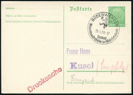 1939 BODENWERDER, Handwerbestempel: Münchhausenstätte.. (Münchhausen Auf Kanonenkugel) Inl.-Karte (Bo.2, Letztjahr) - De - Otros & Sin Clasificación