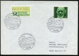 1981 (8.9.) 3456 ESCHERSHAUSEN 1, Sonderstempel: Geburtsstadt Des Dichters Wilhelm Raabe (Kopfbild) Auf 50 Pf. Wilh. Raa - Otros & Sin Clasificación