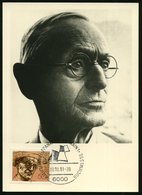 1981 (19.10.) 6000 FRANKFURT AM MAIN 1, Sonderstempel: BUCHMESSE Auf 50 Pf. Hermann Hesse (Literatu Nobelpreis 1946), Ma - Andere & Zonder Classificatie