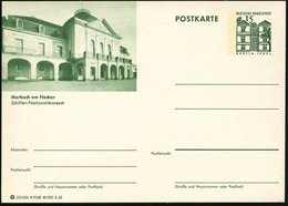 1965/69 Marbach, Neckar, Bild-Ganzsache 15 Pf. Tegel Und 2 Varianten 20 Pf. Lorsch: Schiller-Nationalmuseum, Alle Ungebr - Sonstige & Ohne Zuordnung