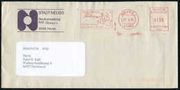 1994 (27.4.) 41460 NEUSS 1, Kommunaler Absender-Freistempel (Francotyp): SHAKESPEARE Festival.. (Kopfbild) Kommunalbrief - Autres & Non Classés