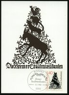 1982 (13.1.) B.R.D., 40 Pf. "Bremer Stadtmusikanten" (Mi.1120) + ET-Sonderstempel: 5300 BONN 1, ET-Maximumkarte (Bo.596) - Otros & Sin Clasificación