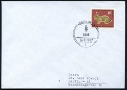 1967 (14.6.) 1 BERLIN 12, Sonderstempel: I B M, SYSTEMS ENGINEERING SYMPOSIUM; Ortsbrief (Bo.1385) - Mathematik & Comput - Altri & Non Classificati