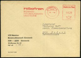 1982 (29.1.) 5230 SÖMMERDA, Absender-Freistempel: Robotron BUCHUNGS- FAKTURIERAUTOMATEN.., Firmenbrief - Mathematik & Co - Other & Unclassified