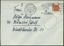 1965 (20.9.) 3 HANNOVER BPA, Band-maschinen-Werbestempel: 9. BUNDESTREFFEN DEUTSCHES AFRIKAKORPS (Afrikaschild Mit Eiser - Sonstige & Ohne Zuordnung