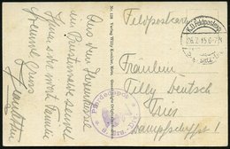 1915 (26.7.) DEUTSCHES REICH, 1K-Brücke: K. D. Feldpostexp. 8. Ersatz-Division + Briefstempel: Pferdedepot 8. Ers.-Div.  - Other & Unclassified