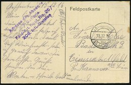 1916 (18.12.) DEUTSCHES REICH, 1K-Brücke: K. D. Feldpostexp. Der 33. Jnfanterie-Div. + Briefstempel: .. Feld-Art. Regt.  - Otros & Sin Clasificación