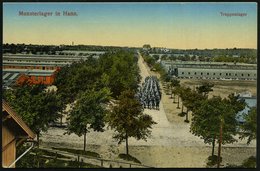 1915 (1.9.) MUNSTER (LAGER), 1K-Brücke = Hauspostamt Truppenübungsplatz + Hs. Abs., Color-Feldpost-Foto-Ak.: Munsterlage - Altri & Non Classificati