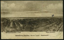 1915 (3.11.) NEUES LAGER B. JÜTERBOG; !K-Brücke = Hauspostamt Truppenübungsplatz + Hs. Abs., Color-Feldpost-Foto-Ak.: Sc - Andere & Zonder Classificatie