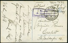 1918 (27.8.) WAHN (Rheinl.) SCHIESSPLATZ, 1K-Brücke = Hauspostamt Truppenübungsplatz + Briefstempel: 3. Batterie Fussart - Other & Unclassified