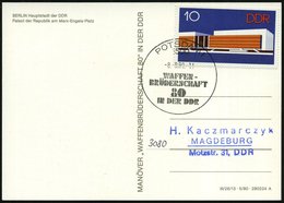 1980 (8.9.) 1500 POTSDAM 1, Sonderstempel: WAFFENBRÜDERSCHAFT 80 = Manöver "Warschauer Pakt" Auf Passender Color-Sonderk - Altri & Non Classificati