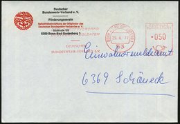 1977 (25.4.) 53 BONN-BAD GODESBERG 1, Absender-Freistempel: ..DEUTSCHER BUNDESWEHR-VERBAND Auf Entspr. Zweifarbigem Fern - Sonstige & Ohne Zuordnung