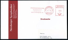 1989 (6.7.) 8500 NÜRNBERG 44, Absender-Freistempel: NÜRNBERGER SYMPHONIKER.., Teil-Brief - Musik / Music / Musique / Mus - Autres & Non Classés