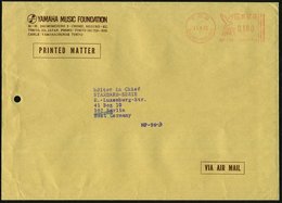 1982 JAPAN, Absender-Freistempel SHIMIMEGURO Auf Großformatigen Übersee-Flugpostbrief: YAMAHA MUSIC FOUNDATION (Fa. Yama - Sonstige & Ohne Zuordnung