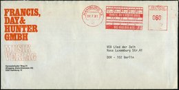 1981 (2.12.) 2 HAMBURG 13, Absender-Freistempel: FRANCIS, DAY & HUNTER GMBH, DAS HAUS DER HITS Auf Firmenbrief: MUSIKVER - Otros & Sin Clasificación