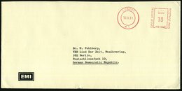 1981 (10.4.) GROSSBRITANNIEN, Absender-Freistempel (ohne Werbung) Auf Ausl.-Firmenbrief: EMI An DDR-Musik-Verlag - Musik - Other & Unclassified