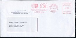 1993 (19.8.) 22525 HAMBURG 54, Absender-Freistempel: IfPi BUNDESVERBAND PHONO EV... (Platten-Logo) Au Vordr.-Brief: BUND - Altri & Non Classificati