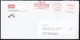 1995 50823 KÖLN 30, Absender-Freistempel: Musik Aus Aller Welt EMI ELECTROLA GMBH Auf Firmen-Reklamebrief: Hund Vor Gram - Other & Unclassified