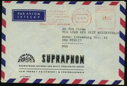 1978 TSCHECHOSLOWAKEI, Absender-Freistempel: 110 00 PRAHA 1, SUPRAPHON Gramotonove Descy.., Ausl.-Luftpost-Firmenbrief - - Autres & Non Classés