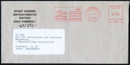 1995 (20.7.) 41747 VIERSEN 1, Absender-Freistempel: INTERNAT. Jazz FESTIVAL..'95 , Kommunalbrief - Jazz, Rock- & Popmusi - Sonstige & Ohne Zuordnung