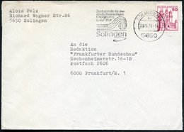 1978 5650 SOLINGEN 1, Maschinen-Werbestempel: Zentralstelle Für Den Deutschsprachigen Chorgesang.. (Notenlinien Und Glob - Other & Unclassified