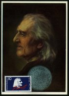 1986 (20.8.) 8580 BAYREUTH 1, Sonderstempel: Richard-Wagner-Festspiele Im 100. Todesjahr Von Franz Liszt (2 Kopfprofile) - Autres & Non Classés