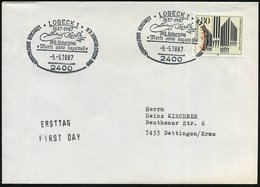 1987 (5.5.) 2400 LÜBECK 1, Sonderstempel: 1637 - 1987, Dietrich Buxtehude, 350. Geburtstag (Buxtehude-Faksimile) Auf EF  - Other & Unclassified