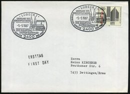 1987 (5.5.) 2400 LÜBECK 1, Sonderstempel: Dietrich Buxtehude, 350. Geburtstag (Dom) Auf EF 80 Pf. "350. Geburtstag D. Bu - Other & Unclassified