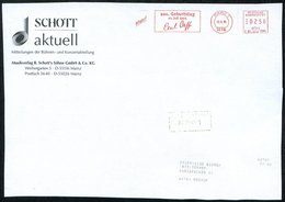 1995 55116 MAINZ 1, Jubil.-Absender-Freistempel: 100. Geburtstag 10. Juli 1995 Carl Orff Auf Großformat. Firmen-Vorderse - Other & Unclassified