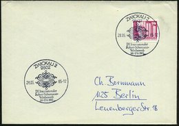 1985 (28.5.) 9502 ZWICKAU 2, Sonderstempel: IX. Internat. Robert-Schumann-Wettbewerb (2 Ziertilden) Inl.-Brief - Komponi - Autres & Non Classés