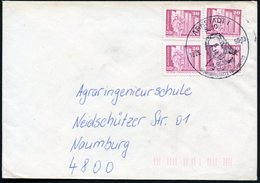 1990 (18.5.) 5210 ARNSTADT 1, Hand-Werbestempel: J. S. Bach.. WIRKUNGSSTÄTTE.. (Bach-Brustbild) Bedarfsbrief - Johan Seb - Sonstige & Ohne Zuordnung