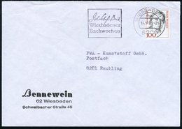 1989 (Nov.) 6200 WIESBADEN 1: Joh. Sebastian Bach, Wiesbadener Bachwochen (Bach-Faksimile) Firmenbrief - Johan Sebastian - Autres & Non Classés