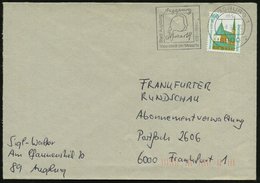 1991 8900 AUGSBURG 1, Maschinen-Werbestempel: Vaterstadt Mozarts 1791 - 1991 (2 Kopfsilhouetten) Bedarfsbrief - Wolfgang - Other & Unclassified