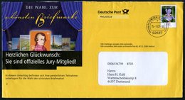 2007 (15.1.) 92637 WEIDEN OPF., 45 C. Postdienst-Ganzsachen-Umschlag: Die Wahl Zur Schönsten Briefmarke.. = Mozart-Brief - Other & Unclassified