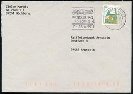 1997 (14.3.) BRIEFZENTRUM 97, Maschinen-Werbestempel: Mozart Fest WÜRZBURG 75 Jahre, 7.-28.6.97, Bedarfsbrief - Wolfgang - Altri & Non Classificati