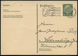 1934 (6.3.) LEIPZIG C 2, MESSESTADT, Maschinen-Werbestempel: Richard-Wagner-National-Denkmal.. Grundsteinlegung (Wagnerk - Other & Unclassified