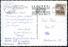 1963 (20.7.) ÖSTERREICH, Maschinen-Werbestempel: SALZBURG, STADT DER MUSIK (Flügel U. Notenzeilen) Bedarfs-Ak. Mirabellg - Andere & Zonder Classificatie