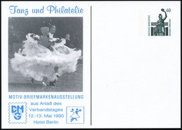 1990 (Mai) Berlin, PP 60 Pf. Bavaria: Tanz U. Philatelie = Tanzens Paar + Tanz-Piktogramm, Ungebr. (Mi.PP 151) - Tanz &  - Andere & Zonder Classificatie