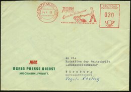 1961 (14 A) MÖCKMÜHL, Absender-Freistempel: AGRIA Eiachsschlepper.. (Einachs-Motorpflug) Firmenbrief - Agrikultur & Land - Other & Unclassified