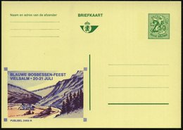 1970 BELGIEN, 2,50 F. Publibel-Ganzsache: BLAUWE BOSBESSEN-FEEST VIELSALM (= Blaubeer-Fest) Ungebr. (Mi.P 347 IV / 2469  - Autres & Non Classés