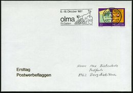 1981 (1.9.) SCHWEIZ, Maschinen-Werbestempel: 9000 ST. GALLEN, Olma (= Landwirtschafts-Ausstellung Mit Birne, Weintraube, - Autres & Non Classés