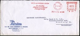 1955 (21.10.) NIEDERLANDE, Absender-Freistempel: ROTTERDAM, N.V.S. VAN HESSEN & ZOON.. Natural And Artificial Sausage Ca - Otros & Sin Clasificación