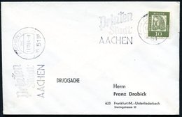 1964 (17.11.) 51 AACHEN 1, Maschinen-Werbestempel: Printen Stadt AACHEN, Inl.-Brief (Bo.60 A) - Zucker & Schokolade / Su - Sonstige & Ohne Zuordnung