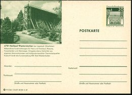 1966 Westerkotten, 20 Pf. Bild-Ganzsache Lorsch: Gradierwerk Im Kurpark.. , Ungebr. (Mi.P 89) - Salz / Salt / Sel / Sale - Andere & Zonder Classificatie