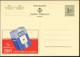 1954 BELGIEN, 1,20 F. Publibel-Ganzsache: NEZO.. ZOUT VOOR TAFEL EN KEUKEN (Salz-Packung) Ungebr. (Mi.P 289 II / 1294) - - Other & Unclassified