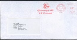 1979 7993 KRESSBRONN AM BODENSEE, Absender-Freistempel: Goldmännchen-Tee, H & S. Tee-Gmbh (Chinese Mit Hut Trägt Teebeut - Otros & Sin Clasificación