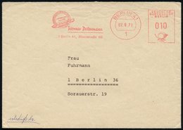 1971 (2.6.) 1 BERLIN 41, Absender-Freistempel: Jedermann Raucht Petermann, Werner Petermann (= Zigarre) Ortsbrief - Taba - Other & Unclassified