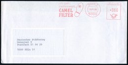 1980 (19.9.) 5000 KÖLN 1, Absender-Freistempel: Ichgeh' Meilenweit.. CAMEL FILDER (durchgelaufenen Schuhsohle) Ortsbrief - Autres & Non Classés